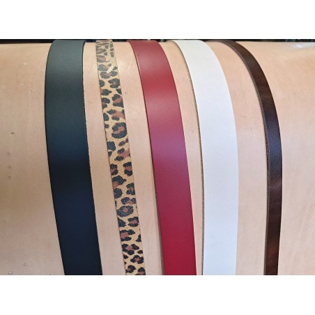 Lot de 5 bandes de cuir classique ou à effet - 2ème choix