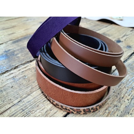 Lot de 5 bandes de cuir classique ou à effet - 2ème choix