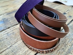 Lot de 5 bandes de cuir classique ou à effet - 2ème choix