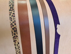 Lot de 5 bandes de cuir classique ou à effet - 2ème choix