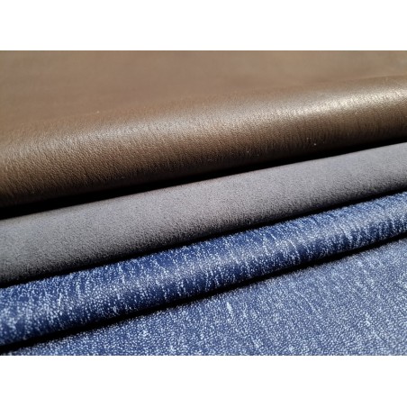 Lot de 3 peaux de cuir stretch - Cuir en Stock