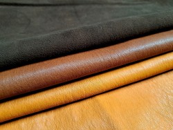 Lot de 3 peaux de cuir stretch - Cuir en Stock