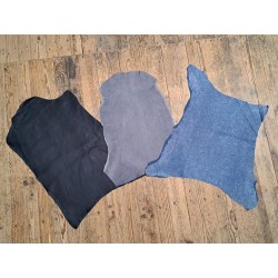 Lot de 3 peaux de cuir stretch - Cuir en Stock