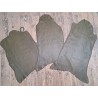Lot de 3 peaux de cuir stretch identiques - Olive