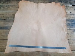 Collet de cuir de vache naturel – Tannage végétal 2ᵉ choix