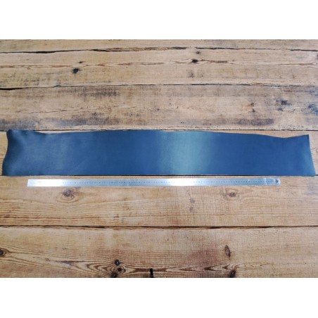 Morceau de collet tannage végétal lisse - Bleu nuit - Cuir en Stock