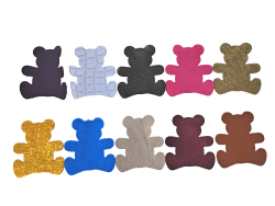 Lot surprise morceaux de cuir - forme ourson - Cuir en Stock