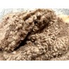 Peau de mouton lainée frisée brun noisette – Dos velours – Qualité italienne – Série limitée - Cuir en Stock