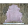 Peau de mouton lainée frisée rose pâle – Dos velours – Qualité italienne – Série limitée - Cuir en Stock