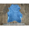 Peau de mouton lainée frisée bleu jeans – Dos velours – Qualité italienne – Série limitée - Cuir en Stock