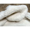Peau de mouton lainée frisée blanc – Dos velours – Qualité italienne – Série limitée - Cuir en Stock