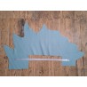 Peau de cuir de veau swift lisse - bleu lichen - maroquinerie - Cuirenstock