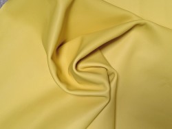 Peau de cuir de veau swift lisse - jaune - maroquinerie - Cuir en stock