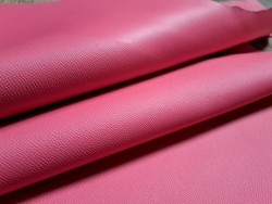 Bande de cuir de vachette grainé - bubblegum - maroquinerie - ameublement - Cuir en Stock
