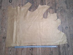 Bande de cuir de veau - grecque - or blanc - maroquinerie - cuirenstock