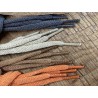 Lot de 4 paires de lacets plat coton tricoté - différent coloris - bonnes affaires - cuir en stock