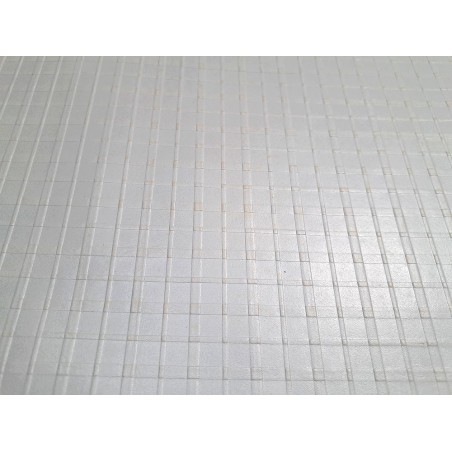 Bande de cuir de veau - quadrillage - nacré - blanc - maroquinerie - cuirenstock