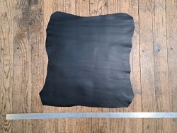 Peau de cuir de chèvre - noir - maroquinerie accessoire - Cuir en stock