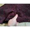 Peau de cuir de veau velours - Bordeaux