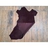 Peau de cuir de veau velours - Bordeaux