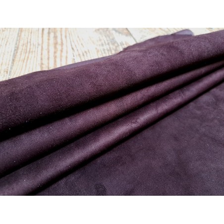 Peau de cuir de veau velours - Bordeaux