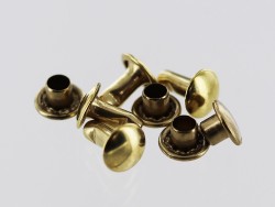 lot rivets double calotte laiton accessoire maroquinerie cuir en stock