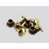 lot rivets double calotte laiton accessoire maroquinerie cuir en stock