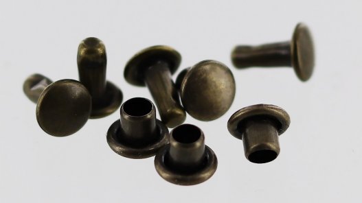 lot rivet acier bronze vieilli accessoire maroquinerie cuir en stock