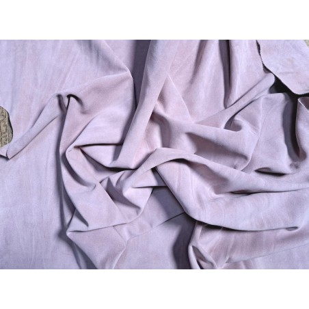 Peau de veau velours - rose clair - Cuir en Stock