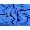 Peau de veau velours - bleu denim - Cuir en Stock