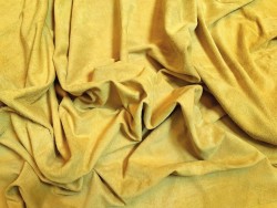 Peau de veau velours - jaune - Cuir en Stock