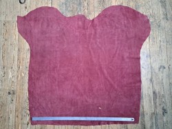 Peau de veau velours - MAUVE - Cuir en Stock