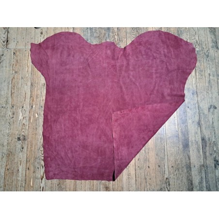 Peau de veau velours - MAUVE - Cuir en Stock