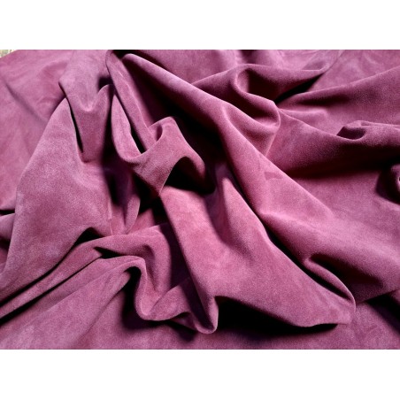 Peau de veau velours - mauve - Cuir en Stock