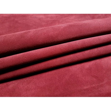 Peau de veau velours - BRIQUE ROUGE - Cuir en Stock