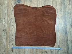 Peau de veau velours - CAFE - Cuir en Stock