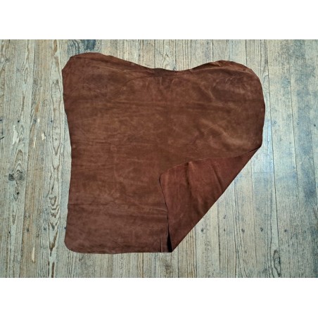 Peau de veau velours - CAFE - Cuir en Stock