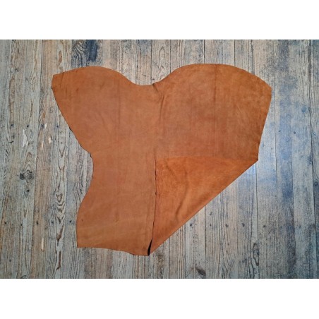 Peau de veau velours - CARAMEL - Cuir en Stock