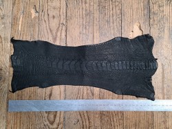 Lot de 2 pattes d'autruche - E - Brun/Noir mat - Cuir en Stock