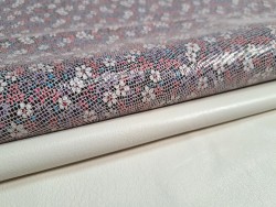 Lot de 2 peaux uniques - Cuir d'agneau et de chèvre -M- Cuir en Stock