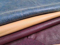 Lot de 3 peaux de cuir stretch - Cuir en Stock