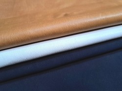 Lot de 3 peaux de cuir stretch - Cuir en Stock