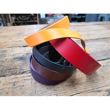 Lot de 5 bandes de cuir classique ou à effet - 2ème choix