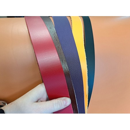 Lot de 5 bandes de cuir classique ou à effet - 2ème choix