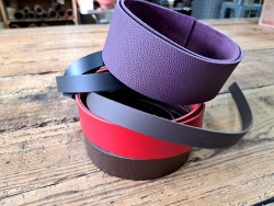 Lot de 5 bandes de cuir classique ou à effet - 2ème choix