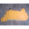 Demi-peau de cuir de vachette grainé - Jaune - Cuir en Stock