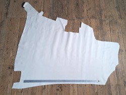 Demi peau de cuir de veau Swift - souple et lisse - Blanc