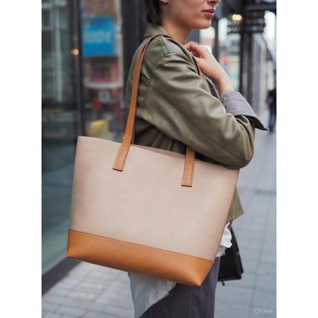 Kit prêt à coudre – Sac cabas fourre-tout en cuir double face MakerAid® - Cuirenstock