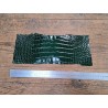 Morceau de cuir de crocodile véritable vert - Cuir en Stock