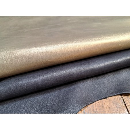 Lot de 2 peaux - Cuir de mouton et de chèvre - A - Cuir en Stock